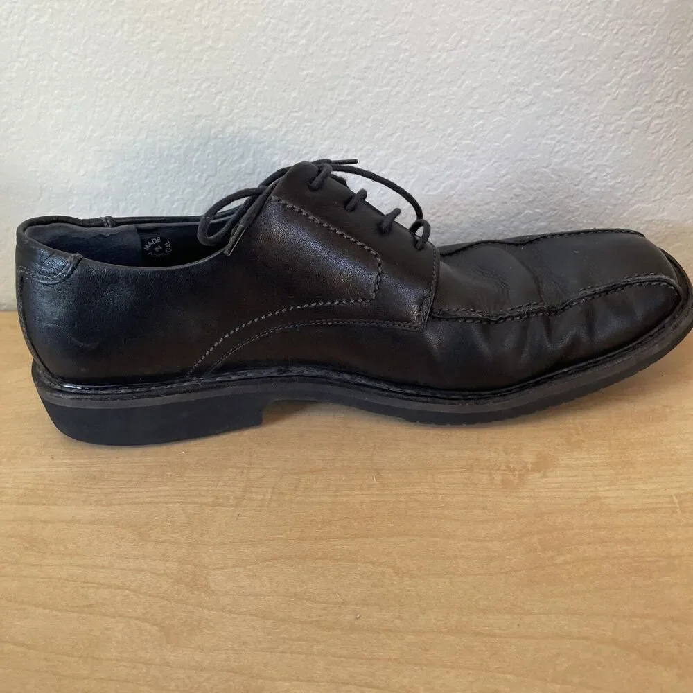 Mephisto Goodyear Welt Mens 12 Black Oxford Shoes Genuine Leather Dress Wedding‎